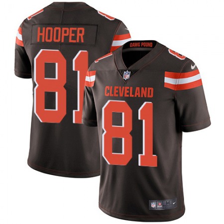 Nike Browns #81 Austin Hooper Brown Team Color Men's Stitched NFL Vapor Untouchable Limited Jersey