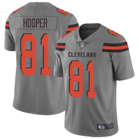 Nike Browns #81 Austin Hooper Gray Men's Stitched NFL Limited Inverted Legend Jersey