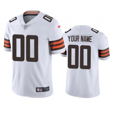 Cleveland Browns Custom Men's Nike White 2020 Vapor Limited Jersey