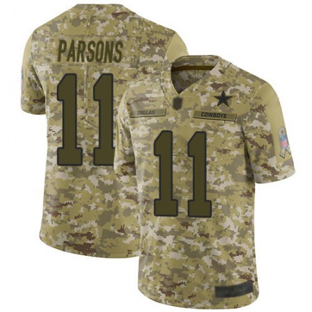 Nike Cowboys #11 Micah Parsons Camo Men's Stitched NFL Limited 2018 Salute To Service Jersey