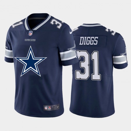 Dallas Cowboys #31 Trevon Diggs Navy Blue Men's Nike Big Team Logo Vapor Limited NFL Jersey