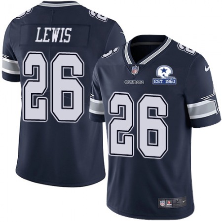 Nike Cowboys #26 Jourdan Lewis Navy Blue Team Color Men's Stitched With Established In 1960 Patch NFL Vapor Untouchable Limited Jersey