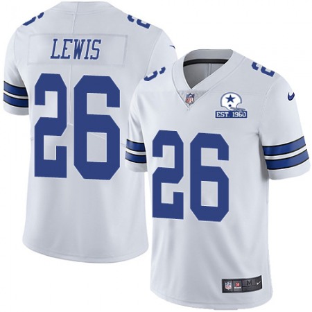 Nike Cowboys #26 Jourdan Lewis White Men's Stitched With Established In 1960 Patch NFL Vapor Untouchable Limited Jersey