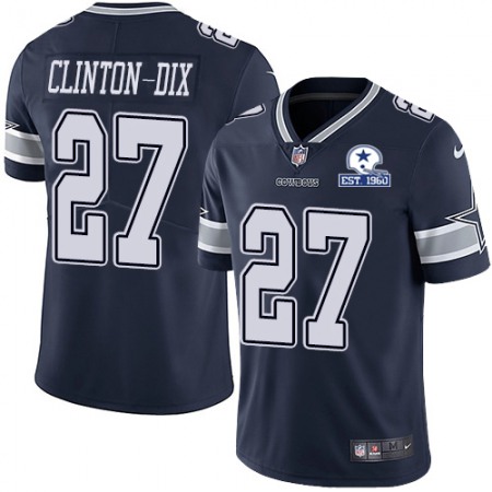 Nike Cowboys #27 Ha Ha Clinton-Dix Navy Blue Team Color Men's Stitched With Established In 1960 Patch NFL Vapor Untouchable Limited Jersey