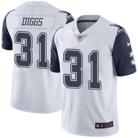 Nike Cowboys #31 Trevon Diggs White Men's Stitched NFL Limited Rush Jersey