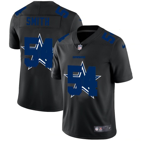 Dallas Cowboys #54 Jaylon Smith Men's Nike Team Logo Dual Overlap Limited NFL Jersey Black