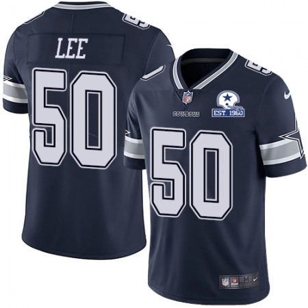 Nike Cowboys #50 Sean Lee Navy Blue Team Color Men's Stitched With Established In 1960 Patch NFL Vapor Untouchable Limited Jersey