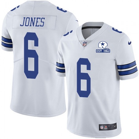 Nike Cowboys #6 Chris Jones White Men's Stitched With Established In 1960 Patch NFL Vapor Untouchable Limited Jersey