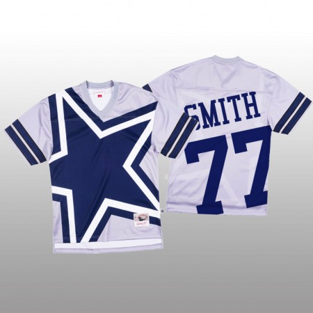 NFL Dallas Cowboys #77 Tyron Smith White Men's Mitchell & Nell Big Face Fashion Limited NFL Jersey