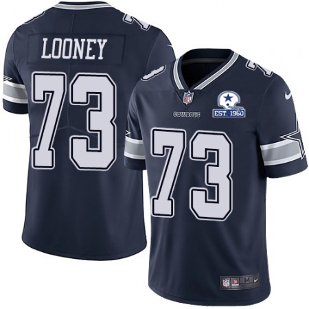 Nike Cowboys #73 Joe Looney Navy Blue Team Color Men's Stitched With Established In 1960 Patch NFL Vapor Untouchable Limited Jersey