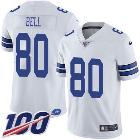 Nike Cowboys #80 Blake Bell White Men's Stitched NFL 100th Season Vapor Untouchable Limited Jersey
