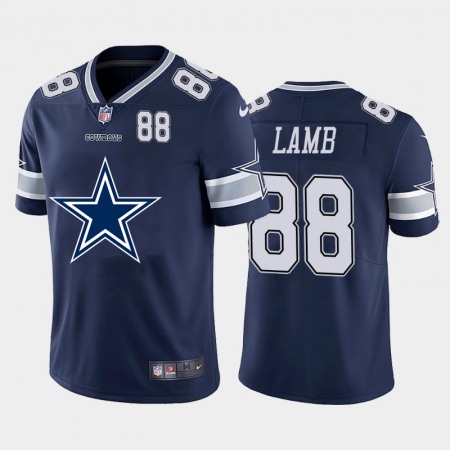 Dallas Cowboys #88 CeeDee Lamb Navy Blue Men's Nike Big Team Logo Player Vapor Limited NFL Jersey