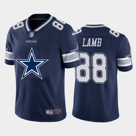 Dallas Cowboys #88 CeeDee Lamb Navy Blue Men's Nike Big Team Logo Vapor Limited NFL Jersey