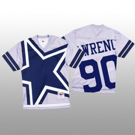 NFL Dallas Cowboys #90 Demarcus Lawrence White Men's Mitchell & Nell Big Face Fashion Limited NFL Jersey