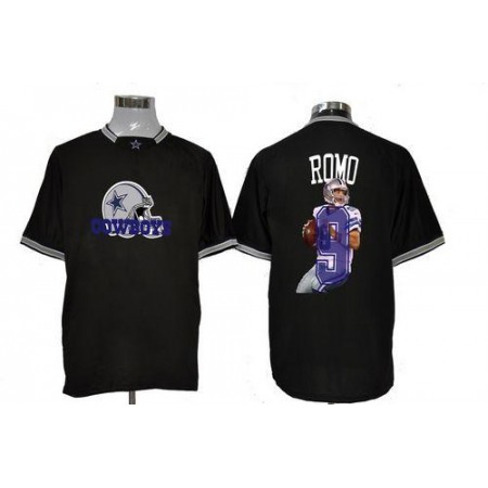 Nike Cowboys #9 Tony Romo Black Men's NFL Game All Star Fashion Jersey