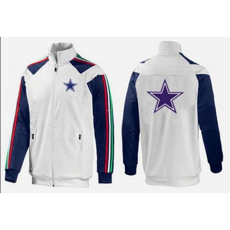 NFL Dallas Cowboys Team Logo Jacket White_2