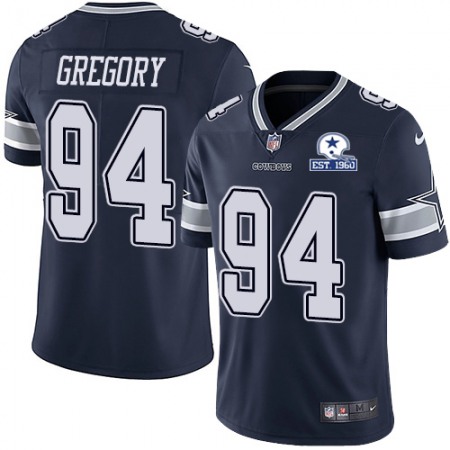 Nike Cowboys #94 Randy Gregory Navy Blue Team Color Men's Stitched With Established In 1960 Patch NFL Vapor Untouchable Limited Jersey