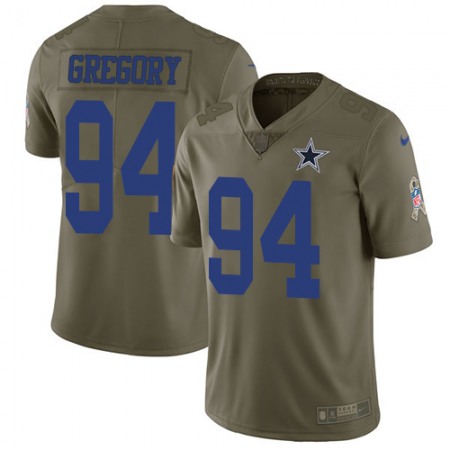 Nike Cowboys #94 Randy Gregory Olive Men's Stitched NFL Limited 2017 Salute To Service Jersey