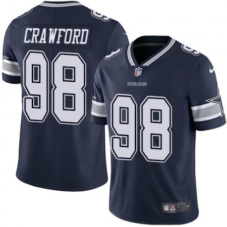 Nike Cowboys #98 Tyrone Crawford Navy Blue Team Color Men's Stitched NFL Vapor Untouchable Limited Jersey