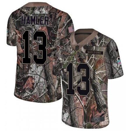 Nike Broncos #13 KJ Hamler Camo Men's Stitched NFL Limited Rush Realtree Jersey