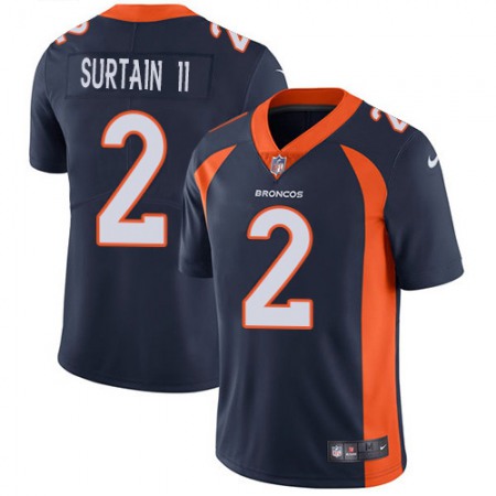 Nike Broncos #2 Patrick Surtain II Navy Blue Alternate Men's Stitched NFL Vapor Untouchable Limited Jersey
