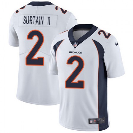 Nike Broncos #2 Patrick Surtain II White Men's Stitched NFL Vapor Untouchable Limited Jersey