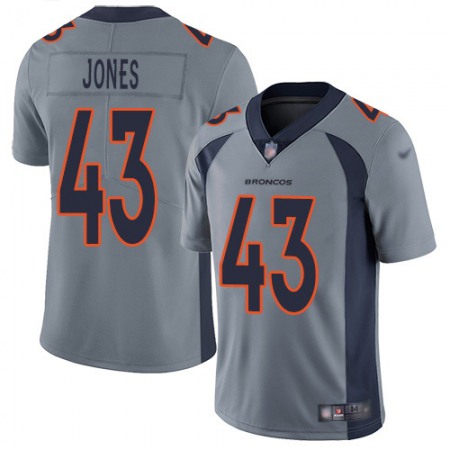 Nike Broncos #43 Joe Jones Gray Men's Stitched NFL Limited Inverted Legend Jersey