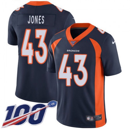 Nike Broncos #43 Joe Jones Navy Blue Alternate Men's Stitched NFL 100th Season Vapor Untouchable Limited Jersey