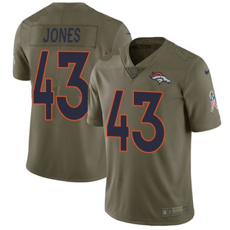 Nike Broncos #43 Joe Jones Olive Men's Stitched NFL Limited 2017 Salute To Service Jersey