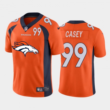 Denver Broncos #99 Jurrell Casey Orange Men's Nike Big Team Logo Player Vapor Limited NFL Jersey