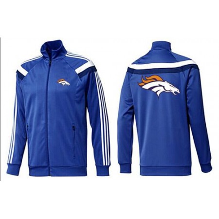 NFL Denver Broncos Team Logo Jacket Blue_4