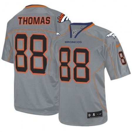 Nike Broncos #88 Demaryius Thomas Lights Out Grey Men's Stitched NFL Elite Jersey