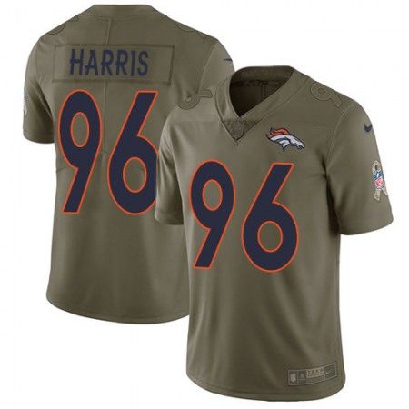 Nike Broncos #96 Shelby Harris Olive Men's Stitched NFL Limited 2017 Salute To Service Jersey