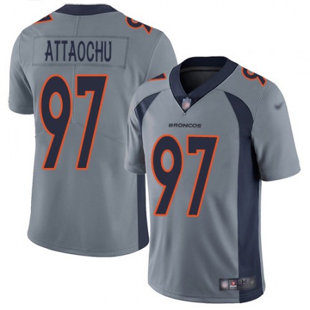 Nike Broncos #97 Jeremiah Attaochu Gray Men's Stitched NFL Limited Inverted Legend Jersey