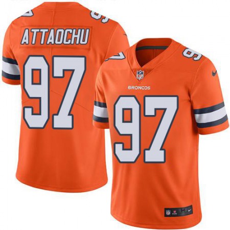 Nike Broncos #97 Jeremiah Attaochu Orange Men's Stitched NFL Limited Rush Jersey