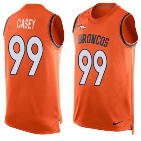 Nike Broncos #99 Jurrell Casey Orange Team Color Men's Stitched NFL Limited Tank Top Jersey