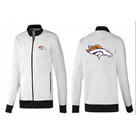 NFL Denver Broncos Team Logo Jacket White_1