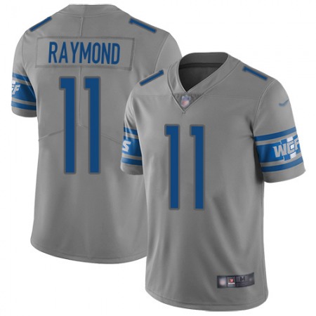 Nike Lions #11 Kalif Raymond Gray Men's Stitched NFL Limited Inverted Legend Jersey