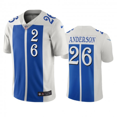 Detroit Lions #26 C.J. Anderson White Blue Vapor Limited City Edition NFL Jersey