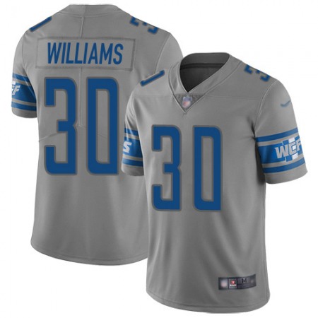 Nike Lions #30 Jamaal Williams Gray Men's Stitched NFL Limited Inverted Legend Jersey