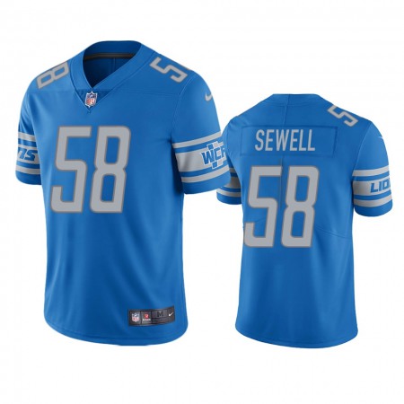 Detroit Lions #58 Penei Sewell Blue Team Color Men's Stitched NFL Vapor Untouchable Limited Jersey