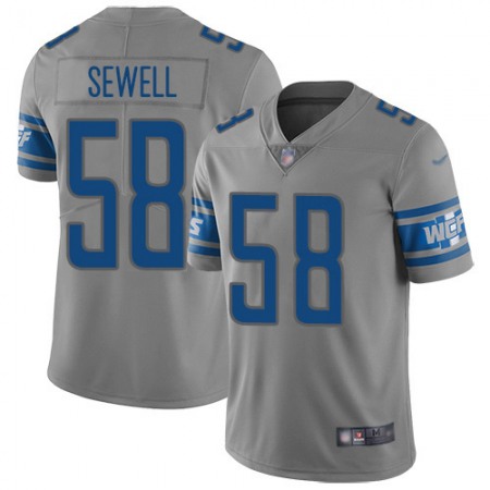 Detroit Lions #58 Penei Sewell Gray Men's Stitched NFL Limited Inverted Legend Jersey