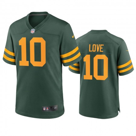 Green Bay Packers #10 Jordan Love Men's Nike Alternate Game Player NFL Jersey - Green