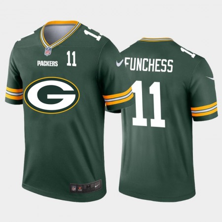 Green Bay Packers #11 Devin Funchess Green Men's Nike Big Team Logo Player Vapor Limited NFL Jersey