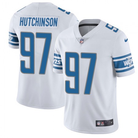Nike Lions #97 Aidan Hutchinson White Men's Stitched NFL Vapor Untouchable Limited Jersey