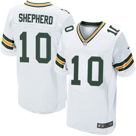 Nike Packers #10 Darrius Shepherd White Men's Stitched NFL New Elite Jersey