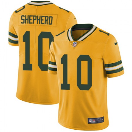Nike Packers #10 Darrius Shepherd Yellow Men's Stitched NFL Limited Rush Jersey