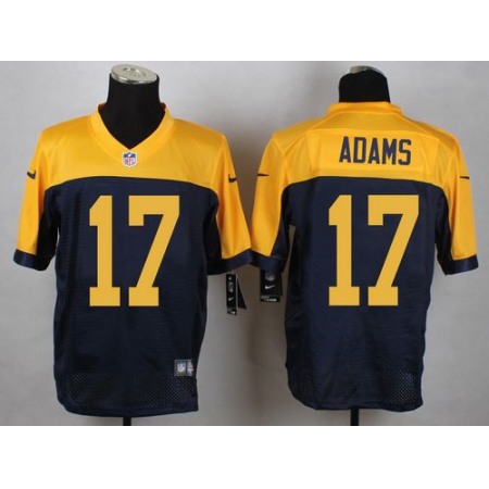 Nike Packers #17 Davante Adams Navy Blue Alternate Men's Stitched NFL New Elite Jersey