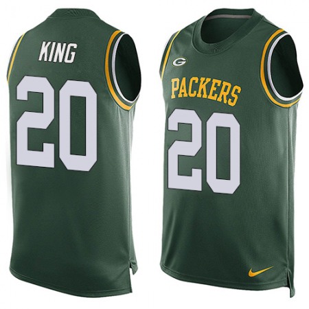 Nike Packers #20 Kevin King Green Team Color Men's Stitched NFL Limited Tank Top Jersey