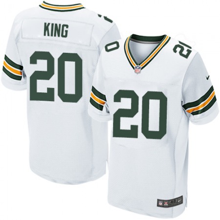 Nike Packers #20 Kevin King White Men's Stitched NFL Elite Jersey